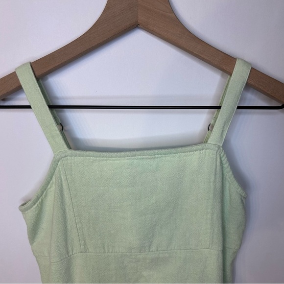 Abercrombie Kids Mint Green Sleeveless Fully Lined Linen Sheath Dress Size 11/12 - Picture 3 of 9